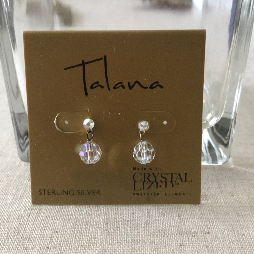 🤍 Talana sterling silver crystal earrings